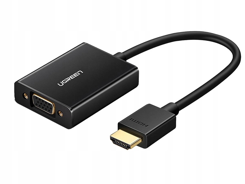 Adapter HDMI do VGA UGREEN 16 cm czarny