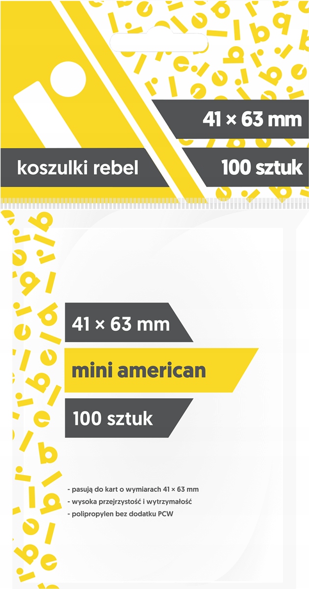 

Koszulki Rebel Mini American 100 sztuk