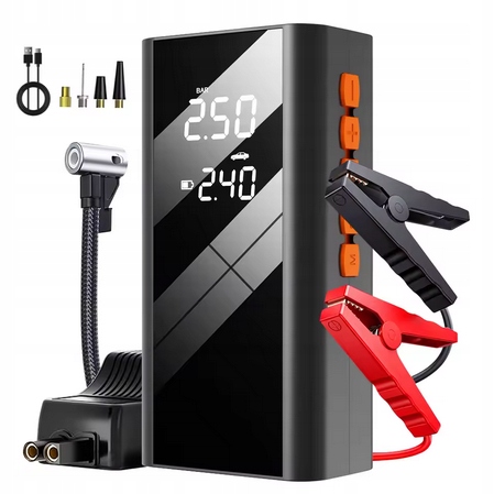 Eafc Jump Starter Booster Powerbank Kompresor Núdzový štart Silný 1200A