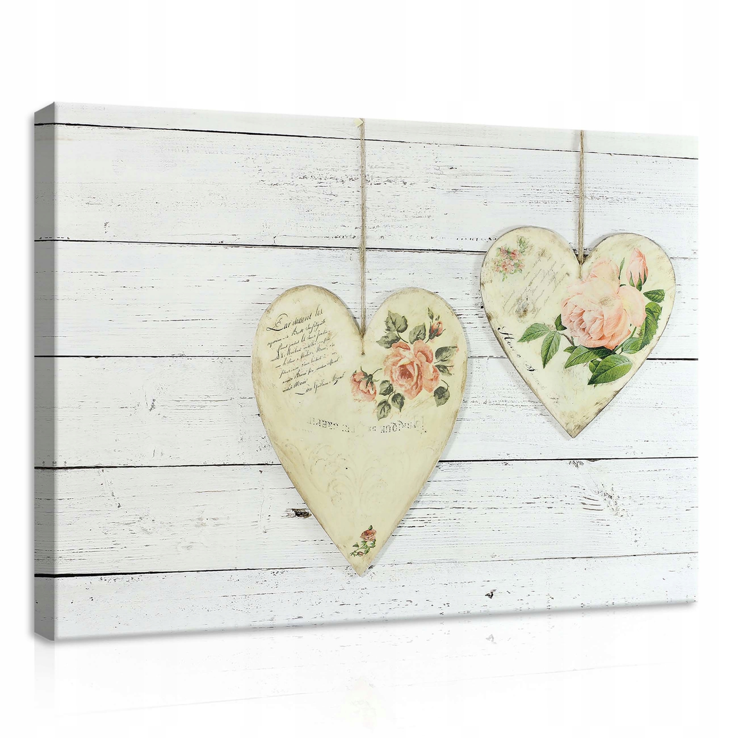 Obraz 70x50 Láska srdce růže květiny dekupáž romantika sentiment