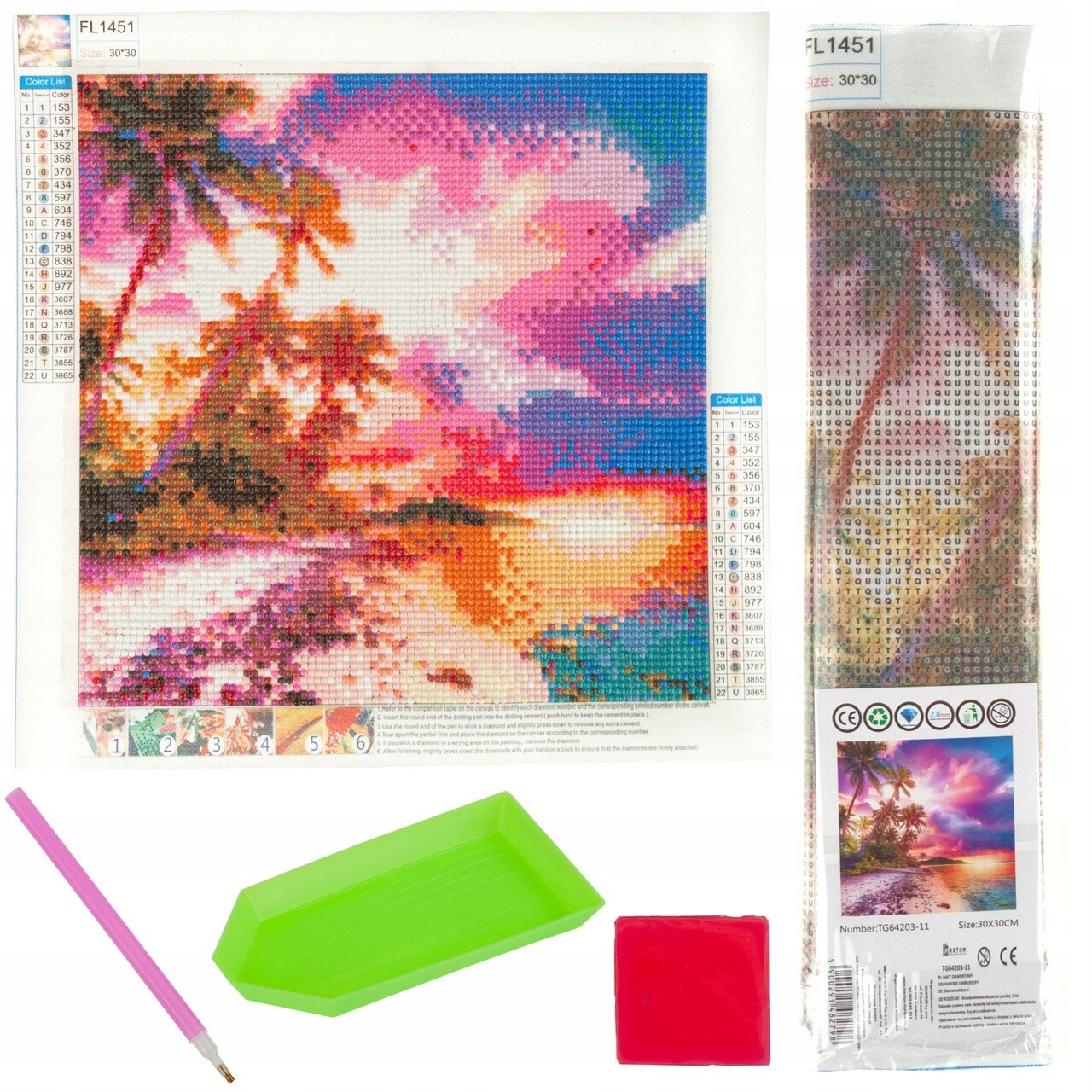 

Haft Diamentowy Plaża Malowanie Diamentami 3D