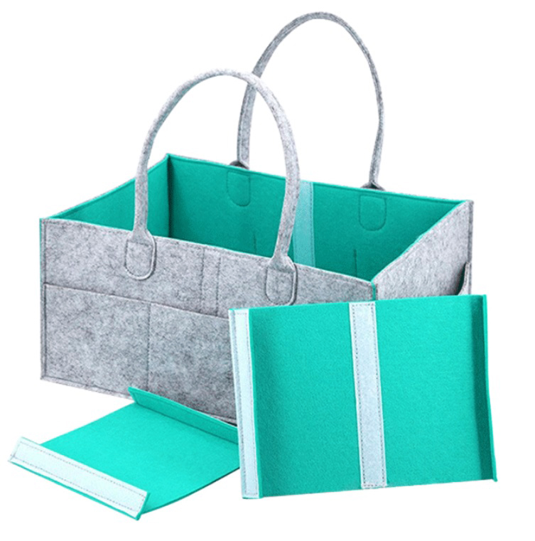 ORGANIZER NA PIELUSZKI TORBA DLA MAMY DZIECKA FILC Szerokość (dłuższy bok) 38 cm