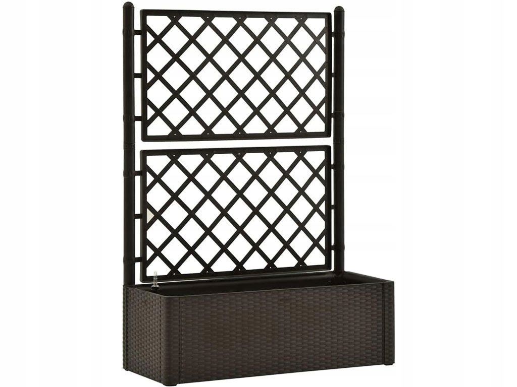 Samozavlažovací kvetináč,vyvýšený záhon Stefanplast Natural Deluxe 100 moka