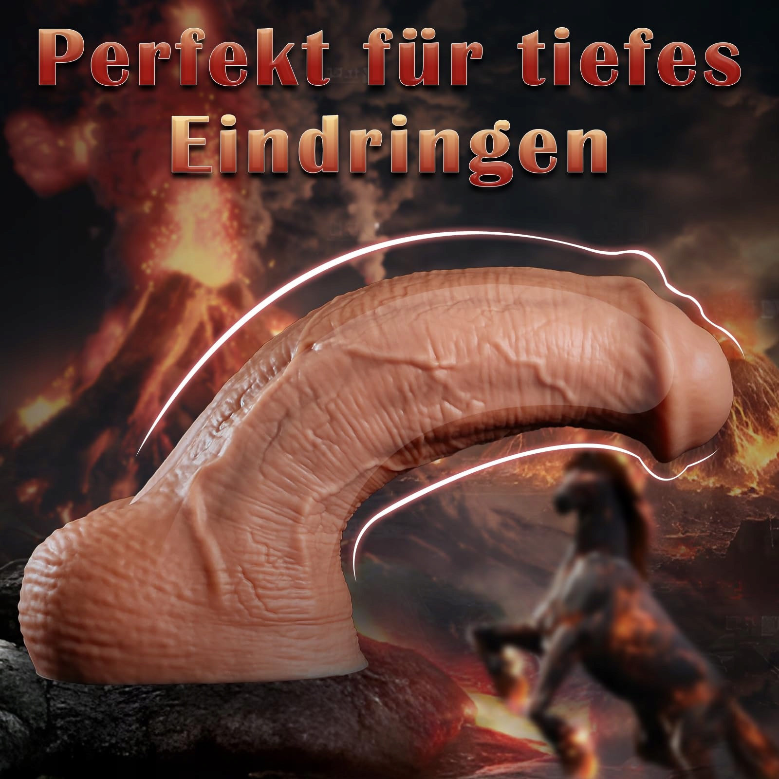 REALISTISCHER XXL Dildo Koński 35 cm 9.4 cm Średnica Silikonowy Analplug — miniatura 5