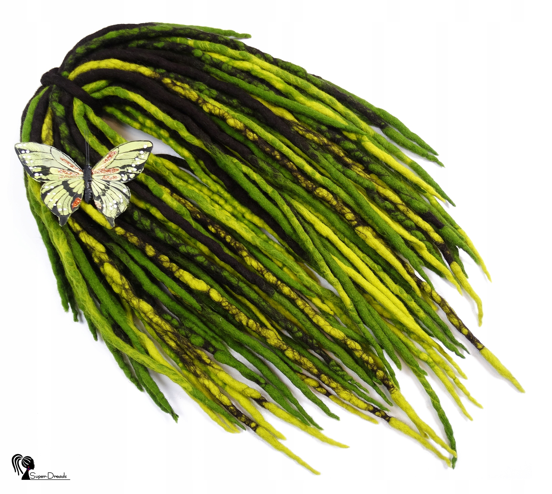 Vlněné pastelky Dredy, hnědé zelené, Prastara Puszcza, 40 kusů