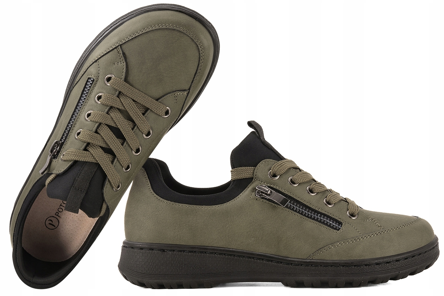 Potocki 25-90359GN Dámské Polobotky Eko zelené 37 Zelená