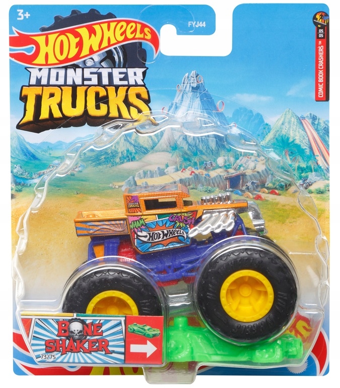 Autko BONE SHAKER Monster Trucks Auta Hot Wheels