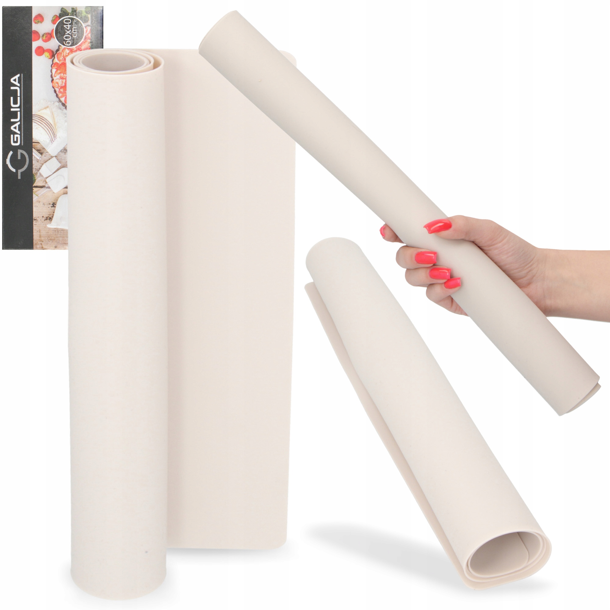 Silikonový Vál 60x40 cm Podložka Na Hnětení Těsta Kuchyňská Skládací Du Q6