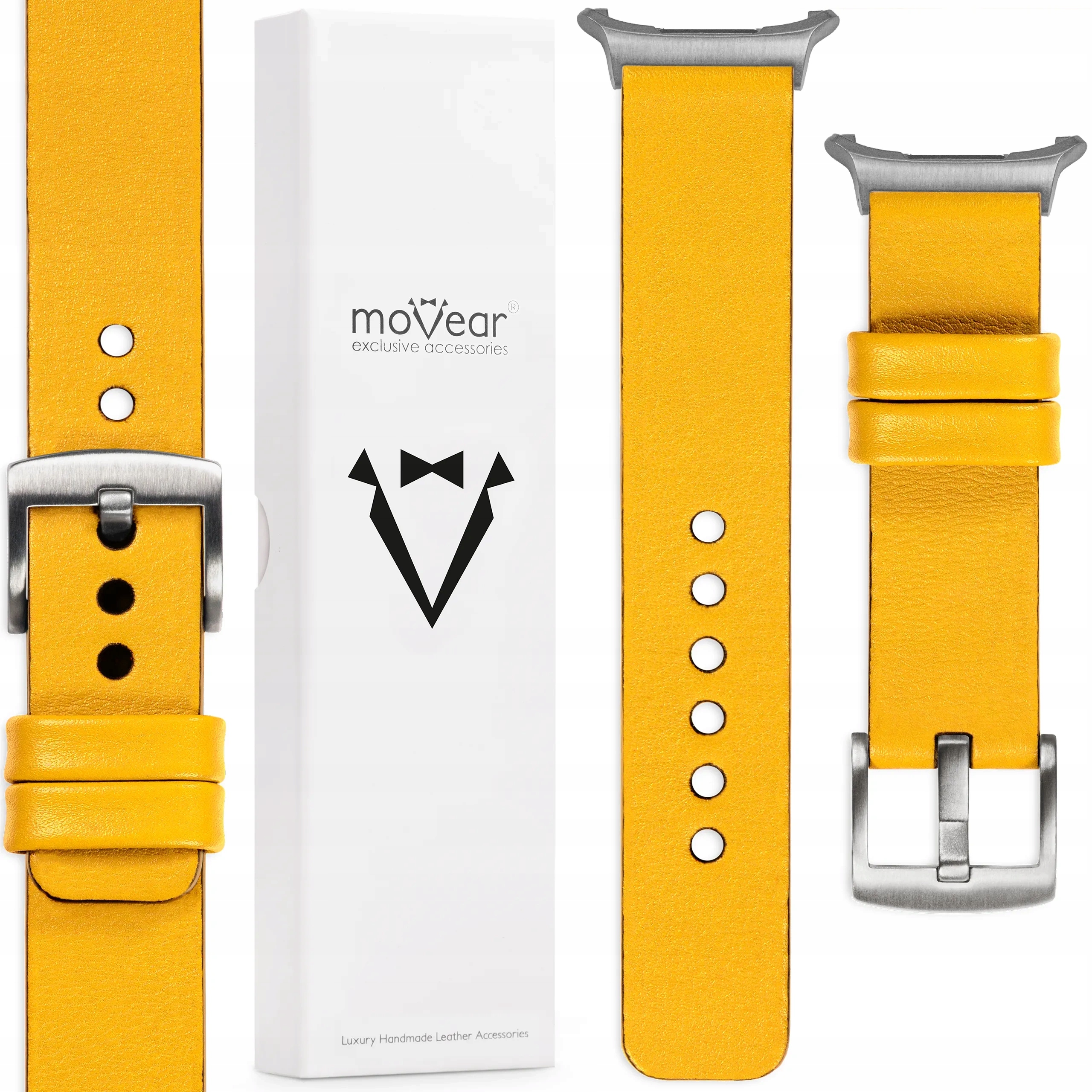Pásek Samsung Galaxy Watch Ultra 24 mm Žlutý, vysoce kvalitní Movear