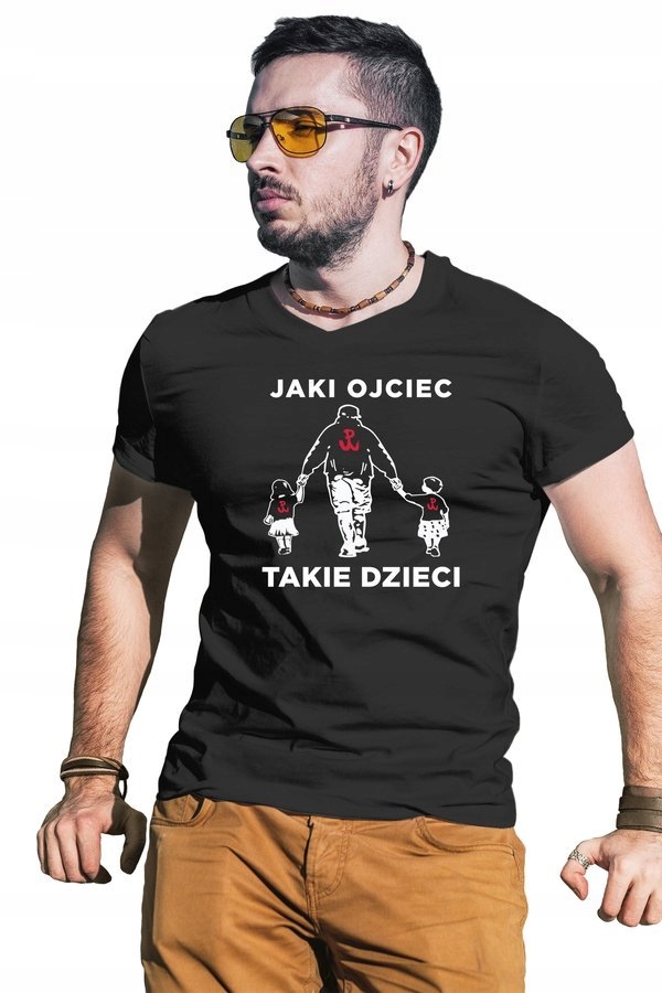 

Koszulka dla taty Jaki Ojciec Takie Dzieci L