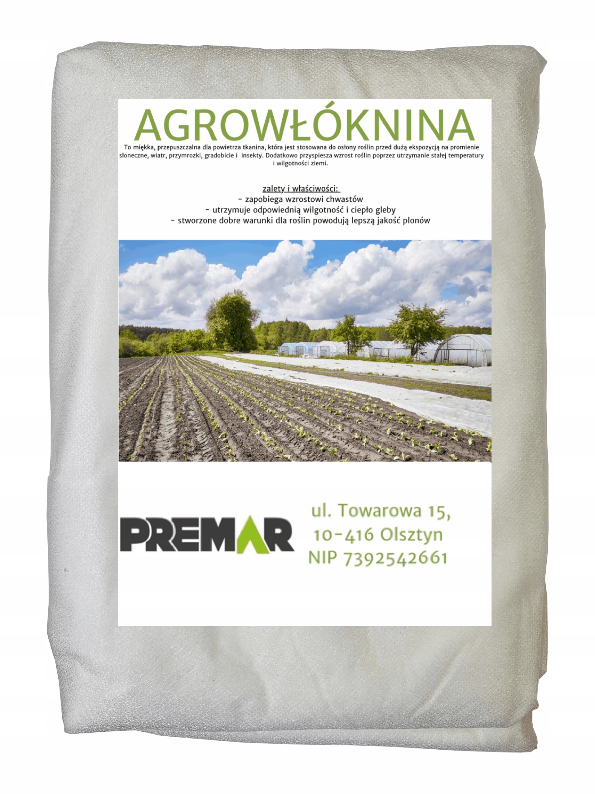 AGROWŁÓKNINA OTULINA OKRYCIOWA WIOSNA/ZIMA BIAŁA 1,6X5m 17g/m2