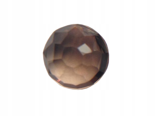 Kouřový křemen fasetovaný kabošon,fantazivní pr.11mm
