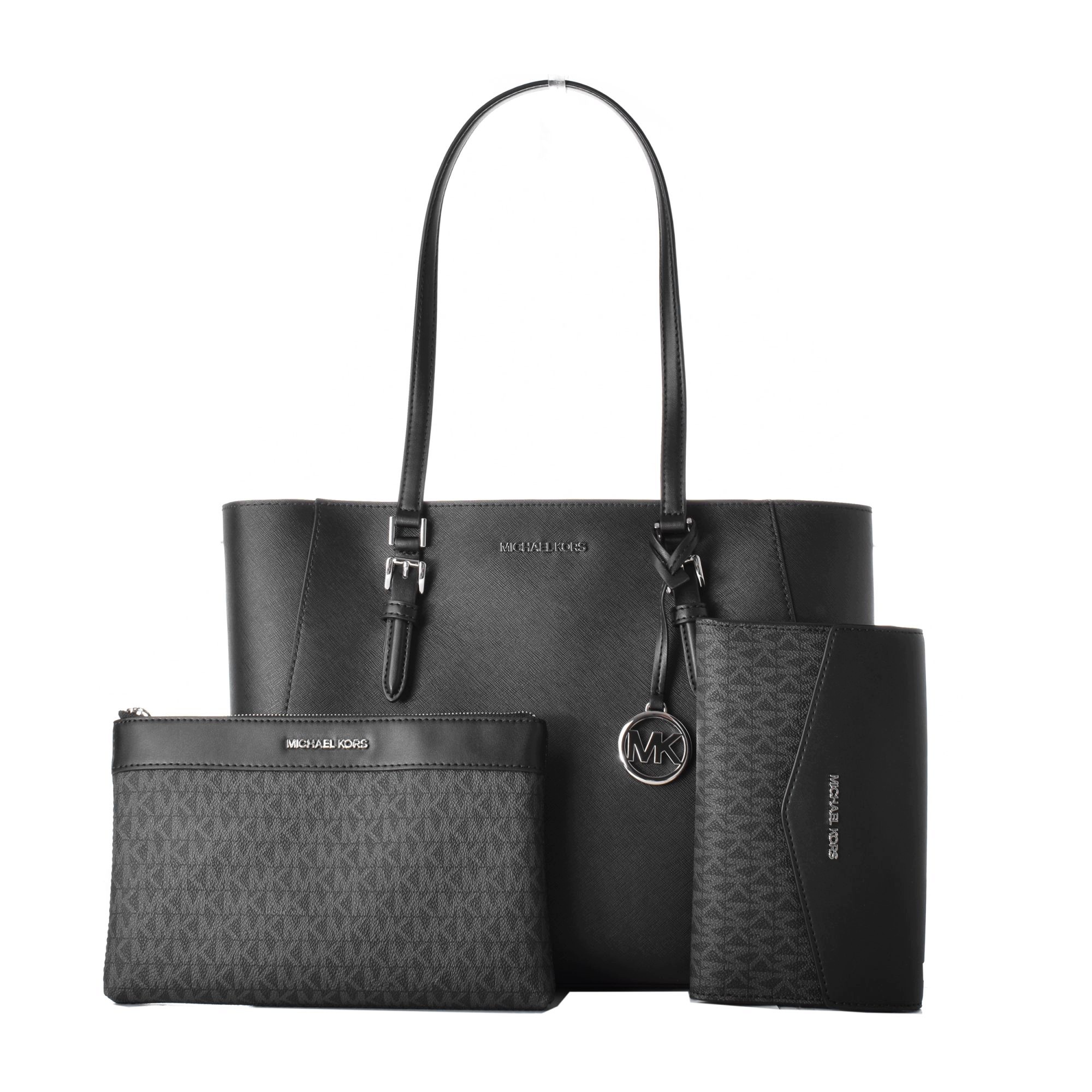 Torebka Damska Michael Kors 35R3SCFT3TBLA Czarna Zestaw Trzech