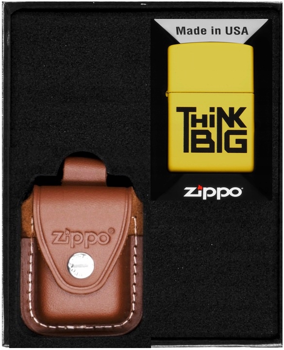 Sada Zippo Zapalovač Think Big Design Dárkový No2