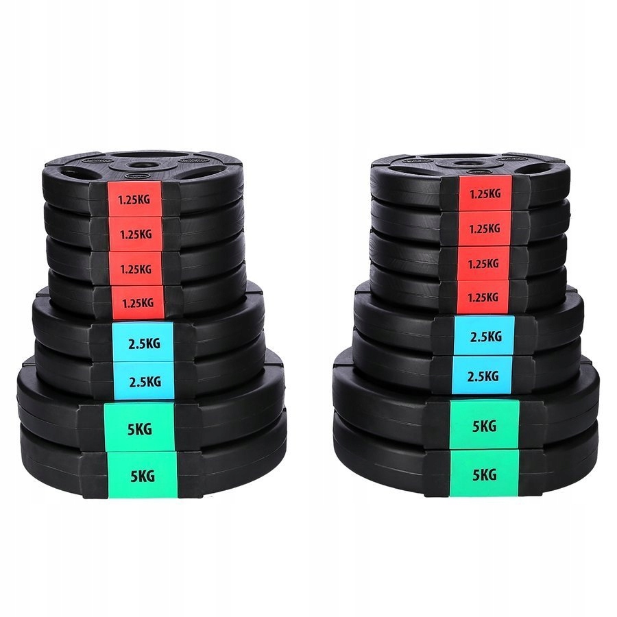 Sztangielki Hantle Regulowane Do Treningu 2x20 kg Materiał wewnętrzny stal