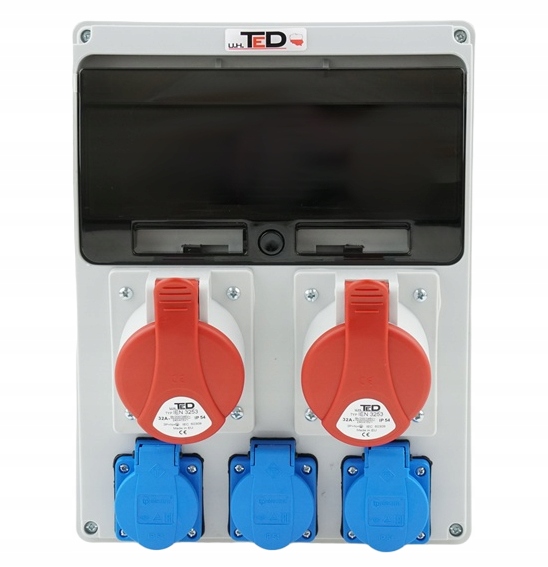 Stavební Rozvaděč 2 X 400V 32A/5P 3 X 250 16A 11 M IP44