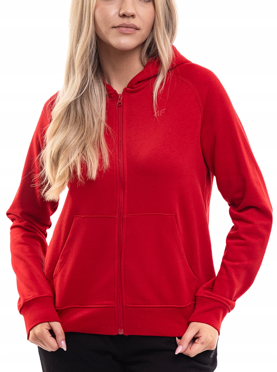 Dámská mikina s kapucí 4F , sportovní bavlněná mikina na zip, velikost XXL