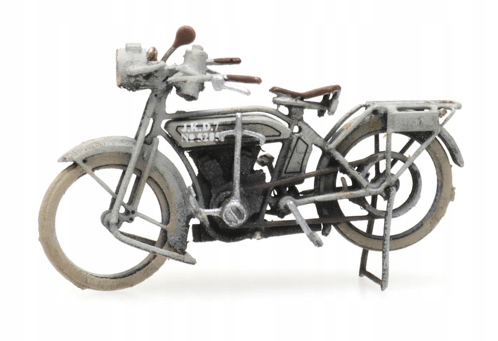Vojenský Motocykl Nsu hotový model H0 Artitec