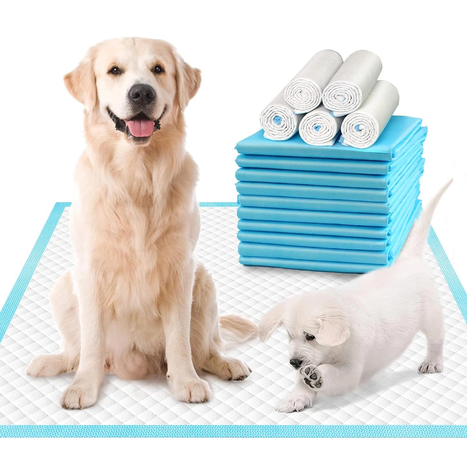 Levně Podložky pro psy na podložky pro psy a zvířata štěněte 60x60 100 Ks