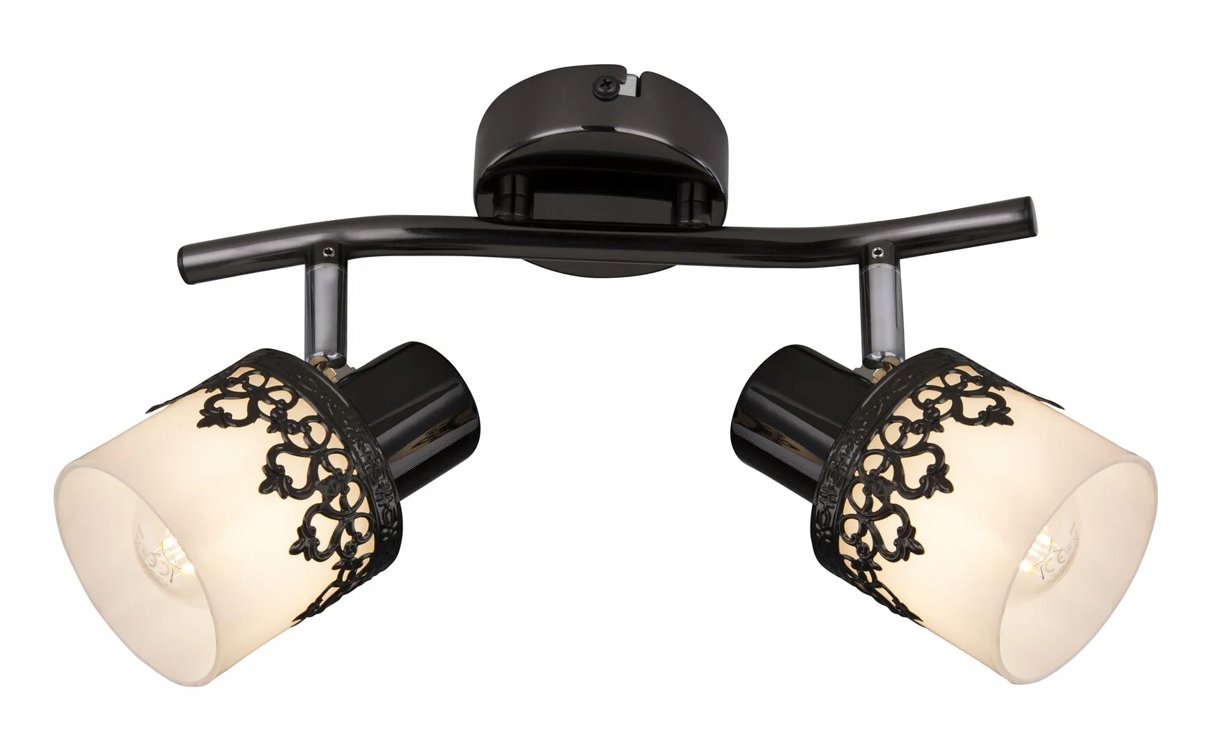 Nástěnné a stropní svítidlo vintage E14 2x40W, černé, 5342 Lacey Rabalux