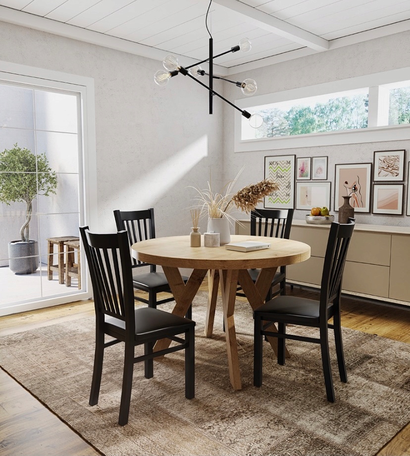 Stół skandynawski na 4 nogach drewniany 110/150 Kod producenta 112738