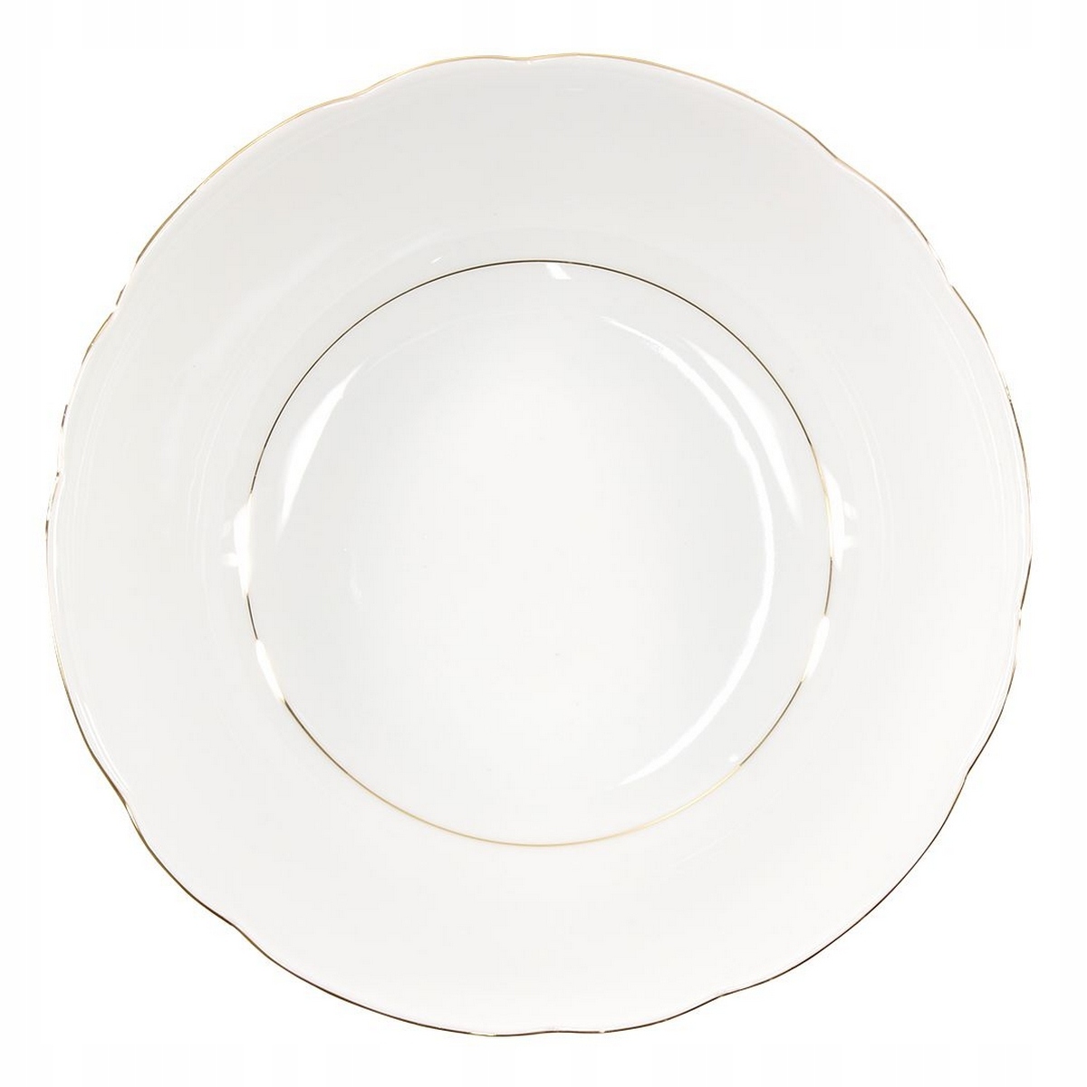 

3604 Salaterka Okrągła 23 cm Złota Linia Feston 1