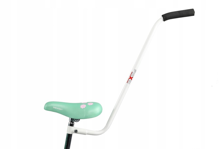 PROWADNIK BIAŁY DO ROWERU ROWERKA POPYCHACZ RĄCZKA KIJEK SOLIDNY