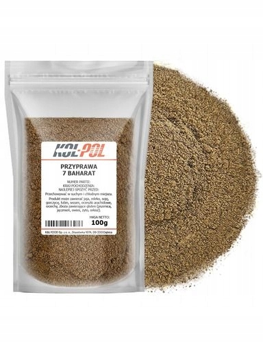 4x Koření 7 Příchutí Baharat 100 g Orientální aromatická směs Kol-Pol