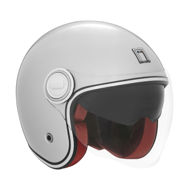 Nox Premium Otvorená Prilba Jet Heritage Solid Strieborná Farba Veľkosť XL ()
