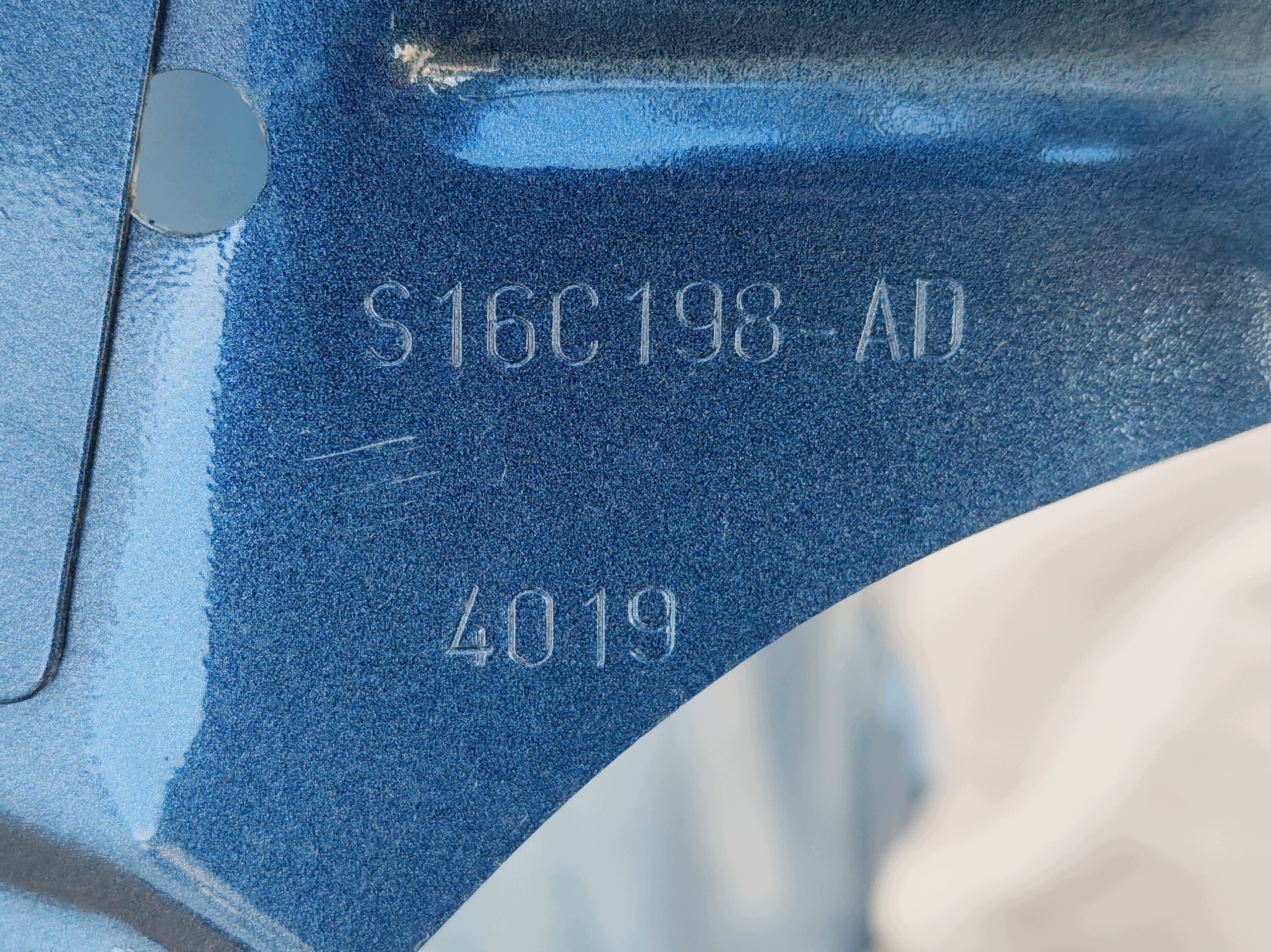 FORD KUGA MK2 LIFT 2016-2019 fender right front CHROME BLUE