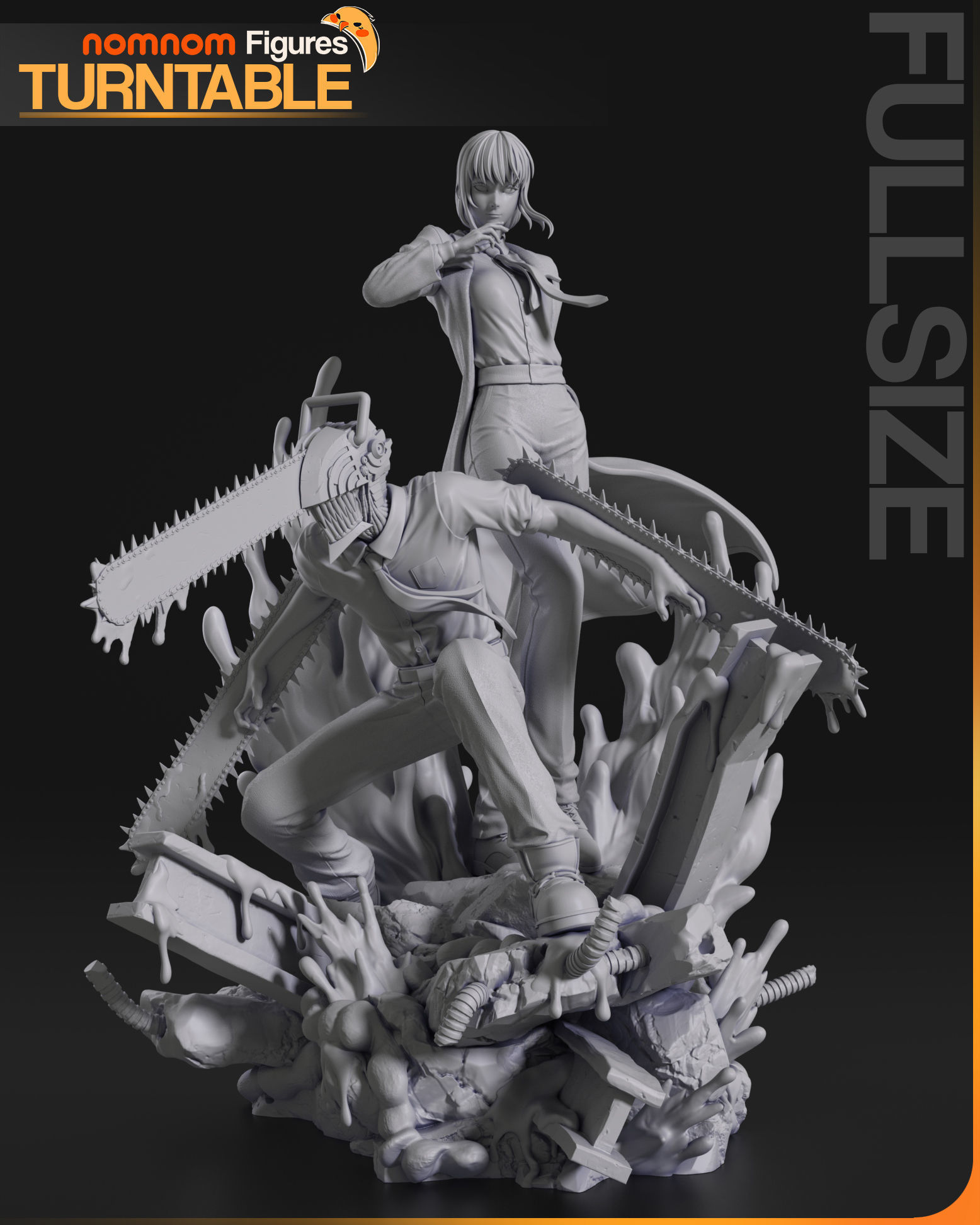 Figurka Makima & Denji Chainsaw Man Mini NomNom Figures 3D tisk 14K Dárek