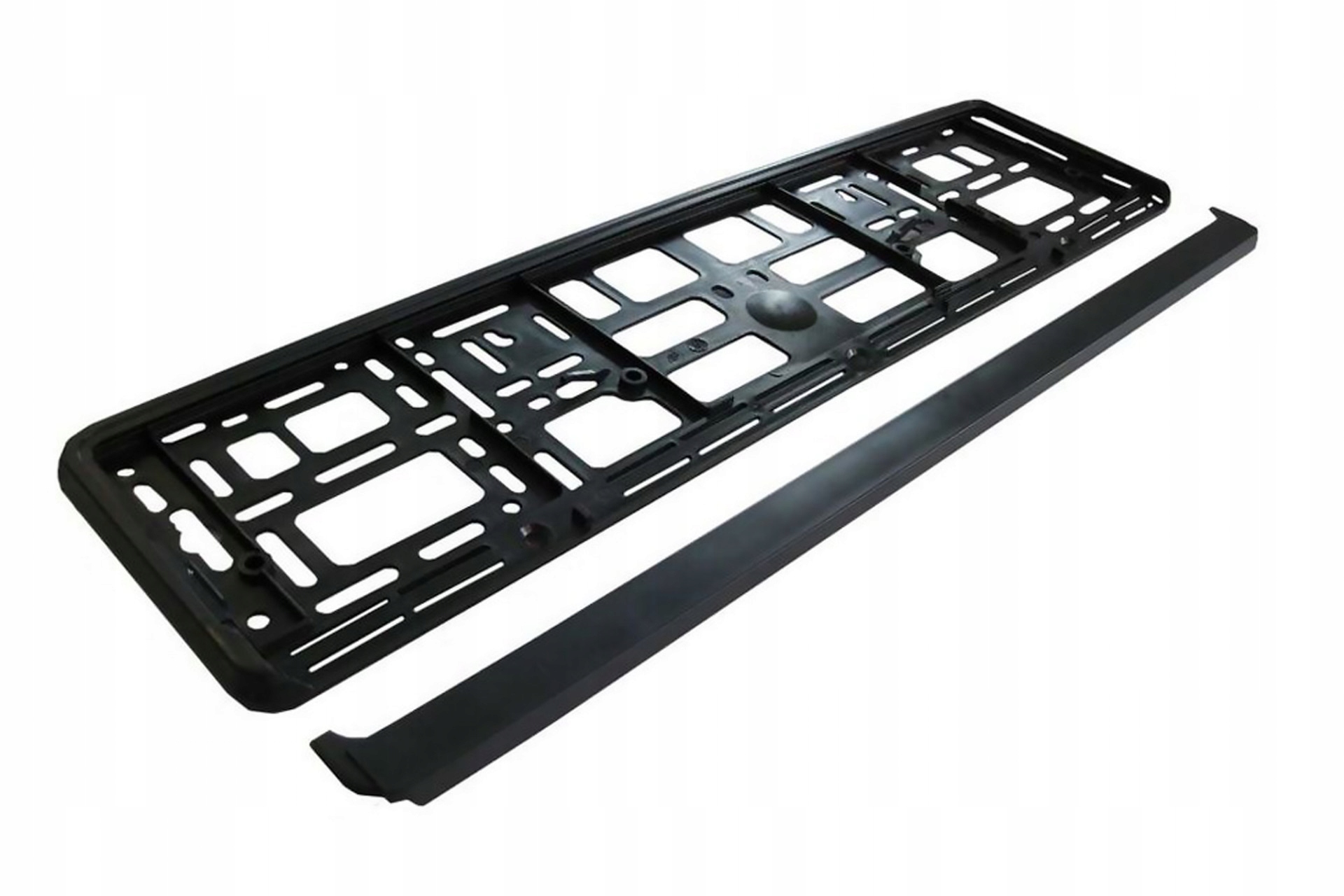 Ramka pod tablice rejestracyjną czarny mat śrubki do mocowania