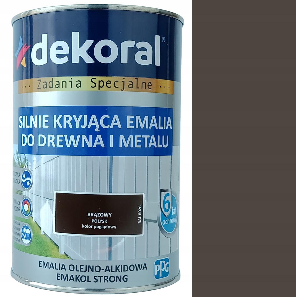 

Emakol Do Drewna I Metalu Brązowy Połysk 0,9L