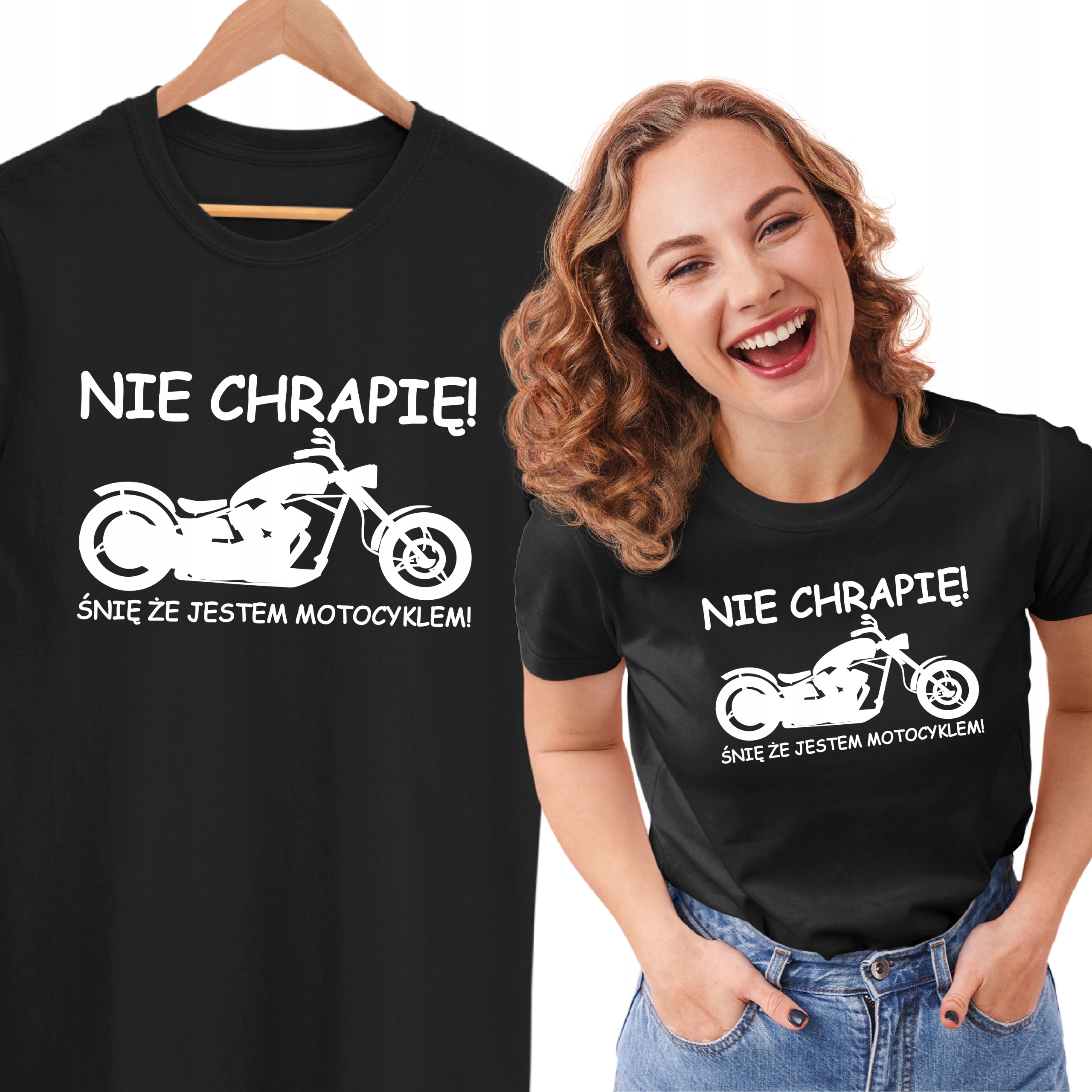 

Tshirt Ja Nie Chrapię Prezent Koszulka Motor