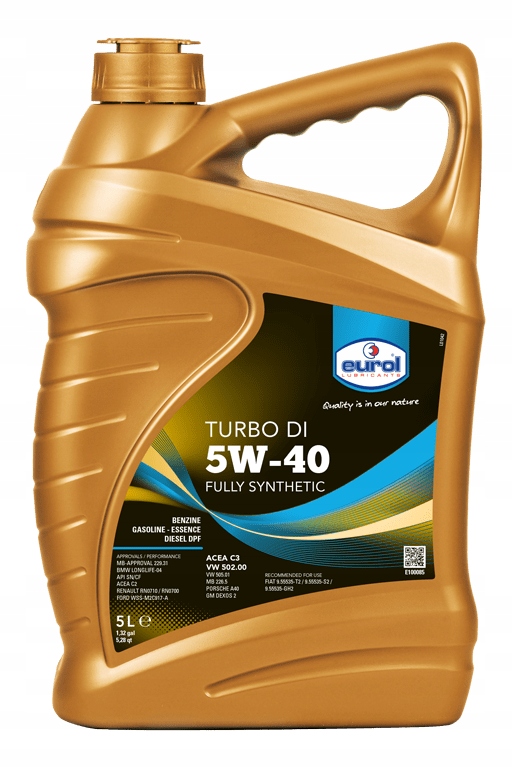 

Eurol Turbo DI 5W40 5L Dedykowany Do Tdi