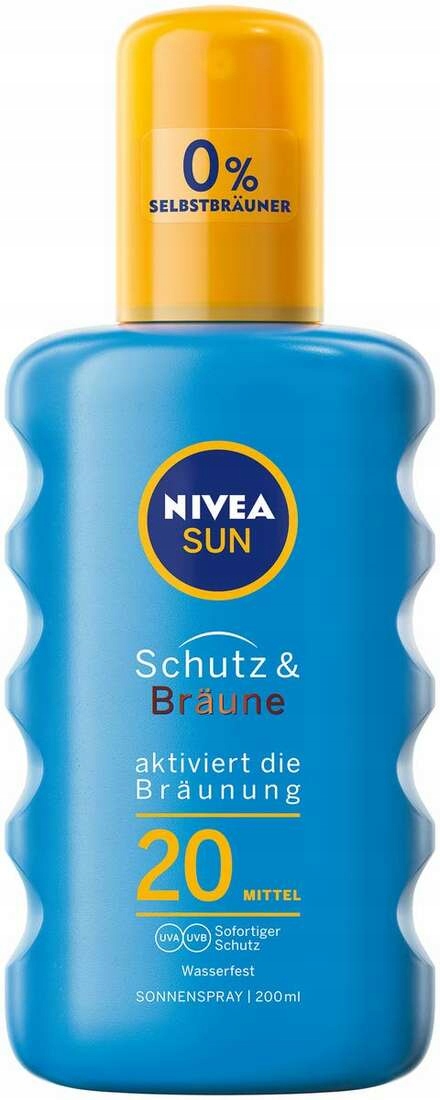 Lotion do opalania do całego ciała Nivea Sun 20 SPF 200 ml