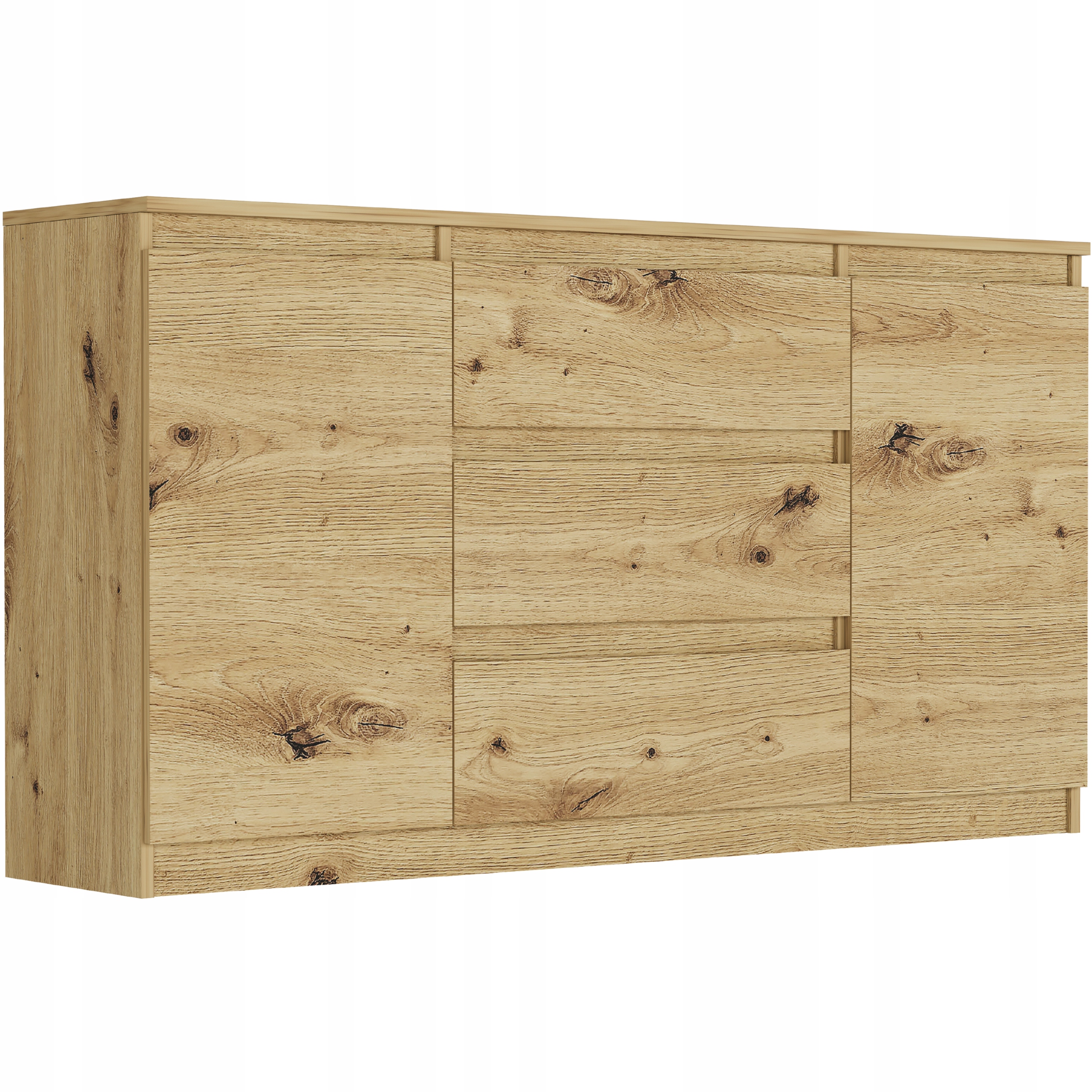KOMODA 140 SZAFKA 3 SZUFLADY 2 PÓŁKI R-140-S3 ARTISAN