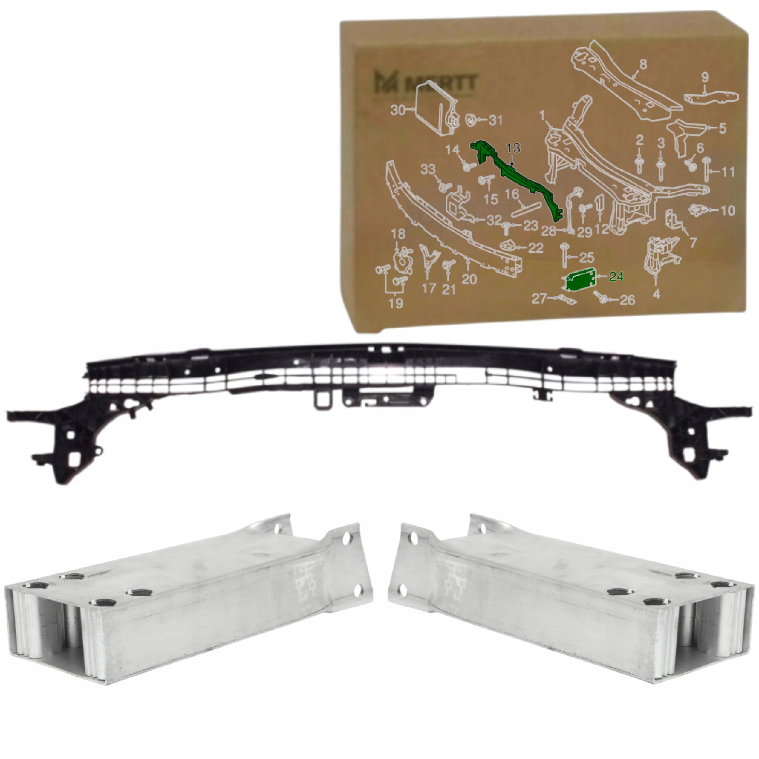 Mercedes E W213 Cls C257 Zesílení Horního Pásu Zóny Rozdrcení Sedlovky