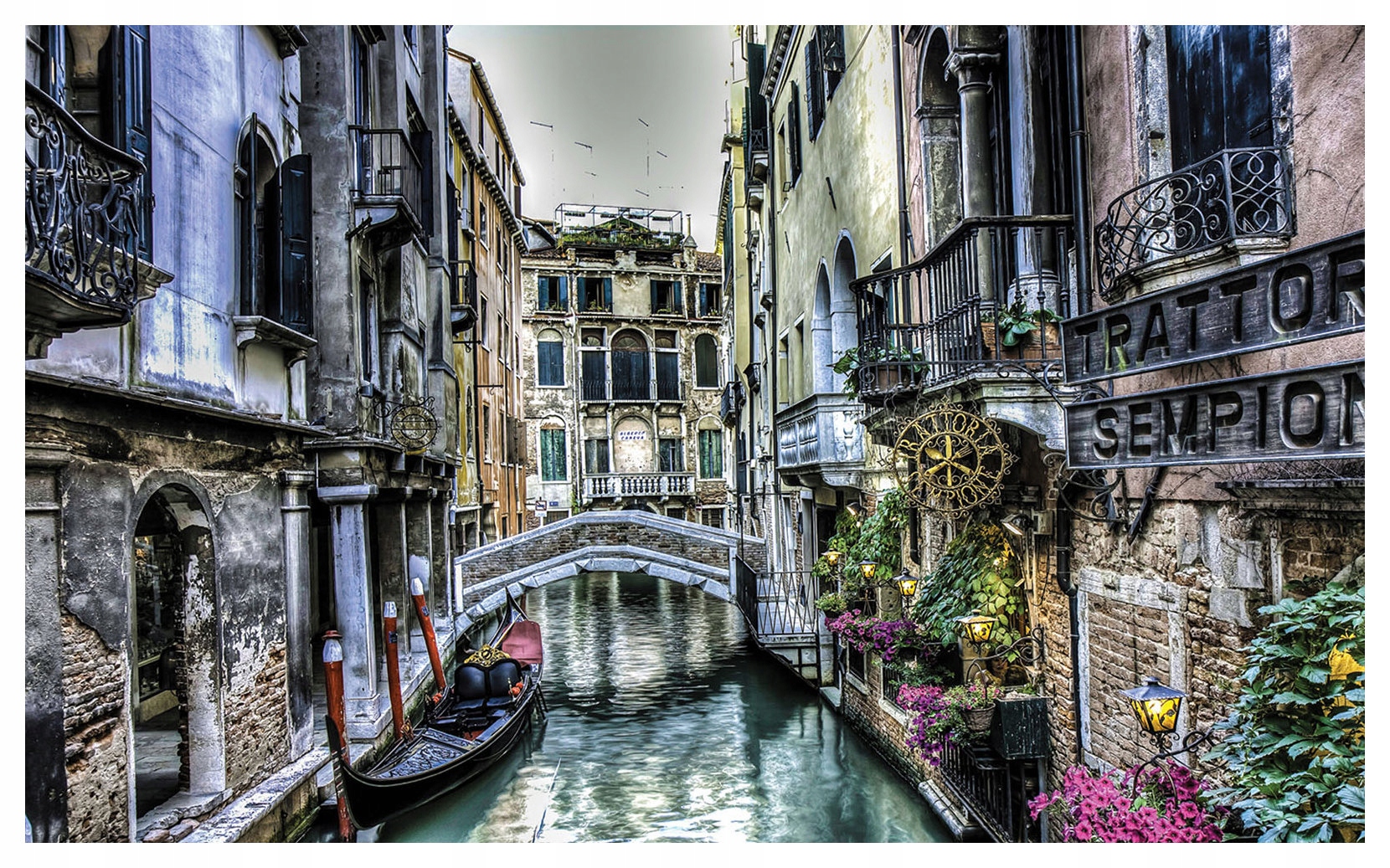 Fototapeta Benátky Kanál gondoly staré mesto vinylová 368x254 lepidlo