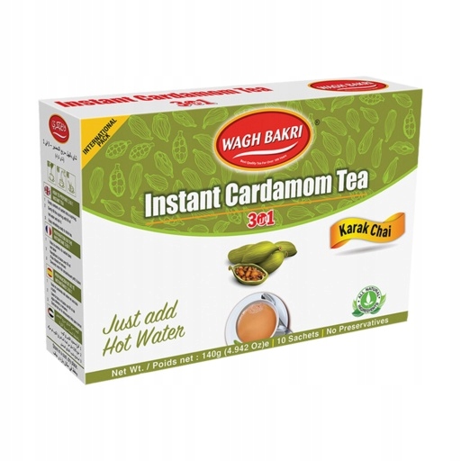 Herbata Instant z kardamonem Wagh Bakri 10 saszete