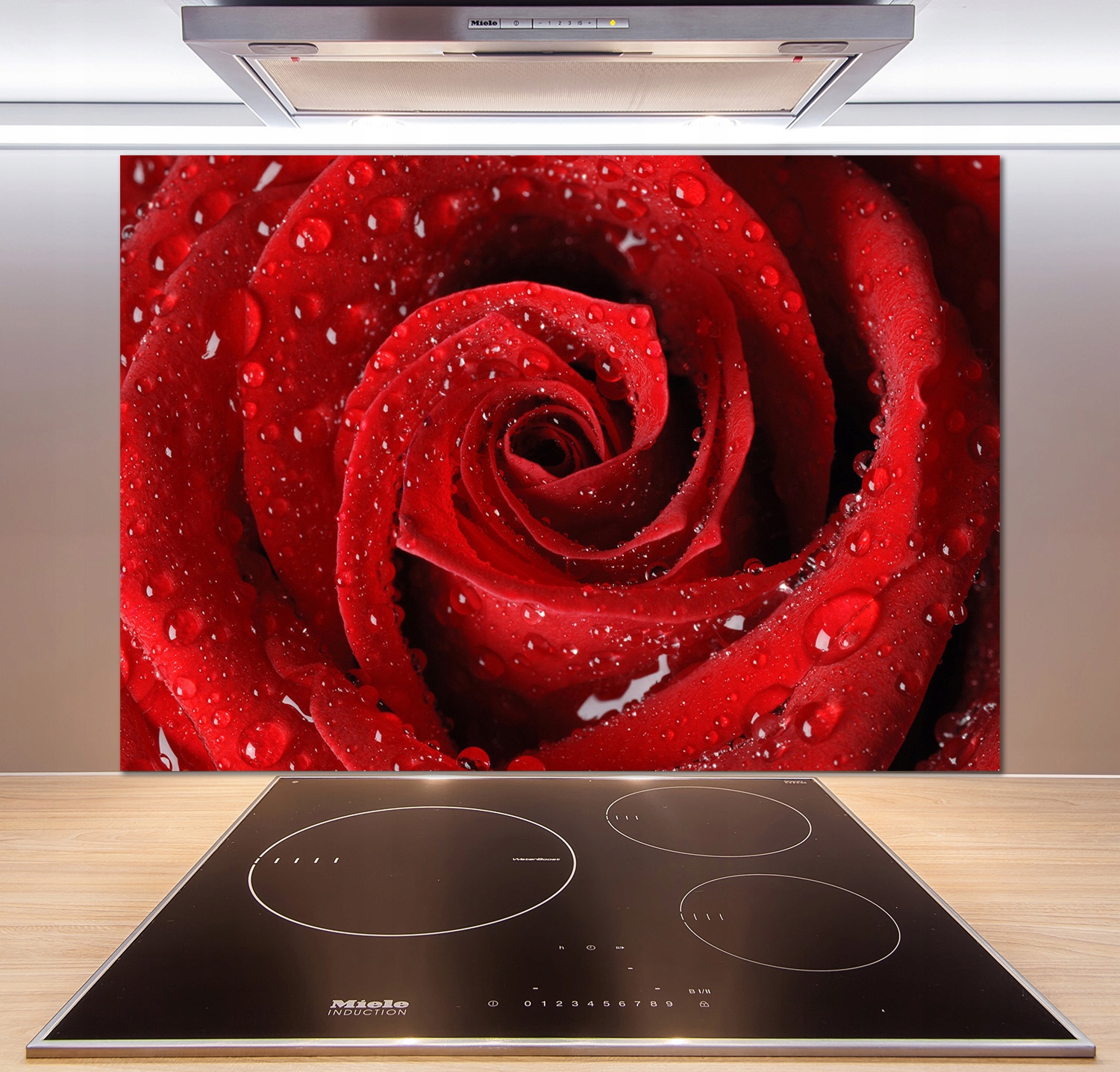 

Panel do kuchni Krople na róży 100x70 cm + Klej