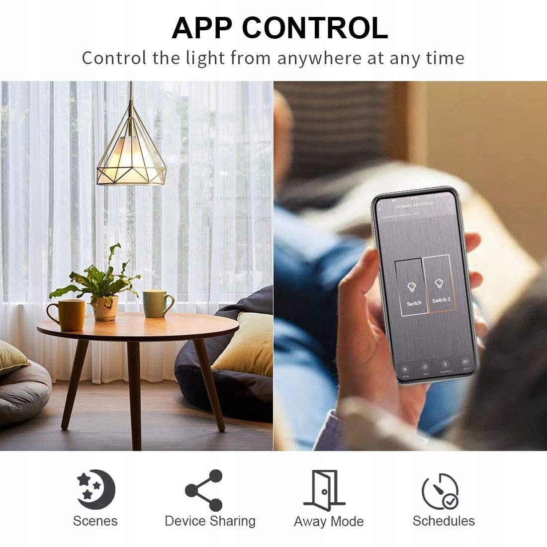 CNBINGO Inteligentny Włącznik Dotykowy Z Gniazdkiem Schuko Biały WiFi Alexa — miniatura 6