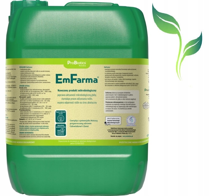 EmFarma probiotyk dla roślin naturalny stymulator wzrostu 10l