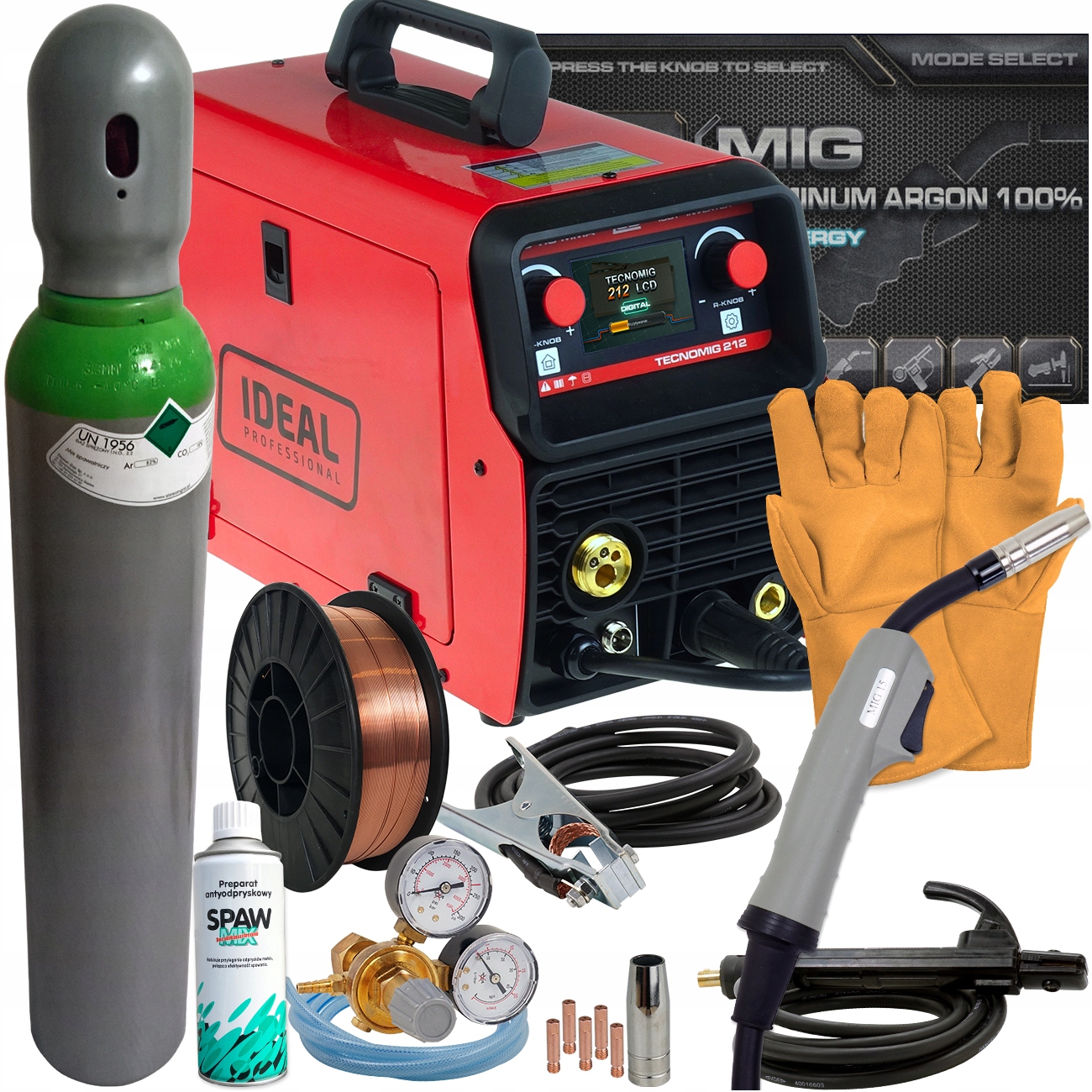 Spawarka MIGOMAT MIG 200 Synergia Aluminium LCD