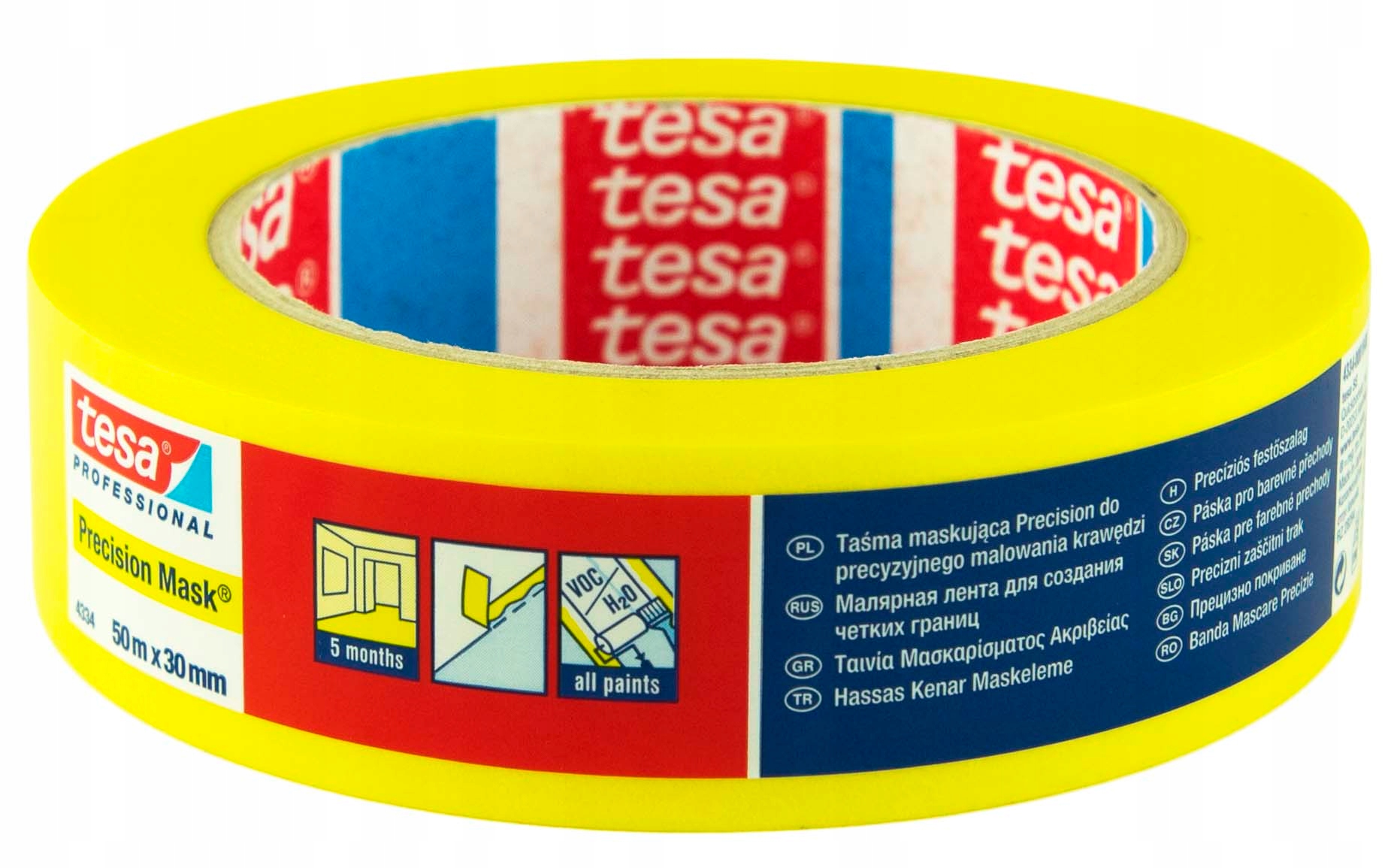 

Taśma maskująca lakiernicza Tesa 4334 50mx30mm