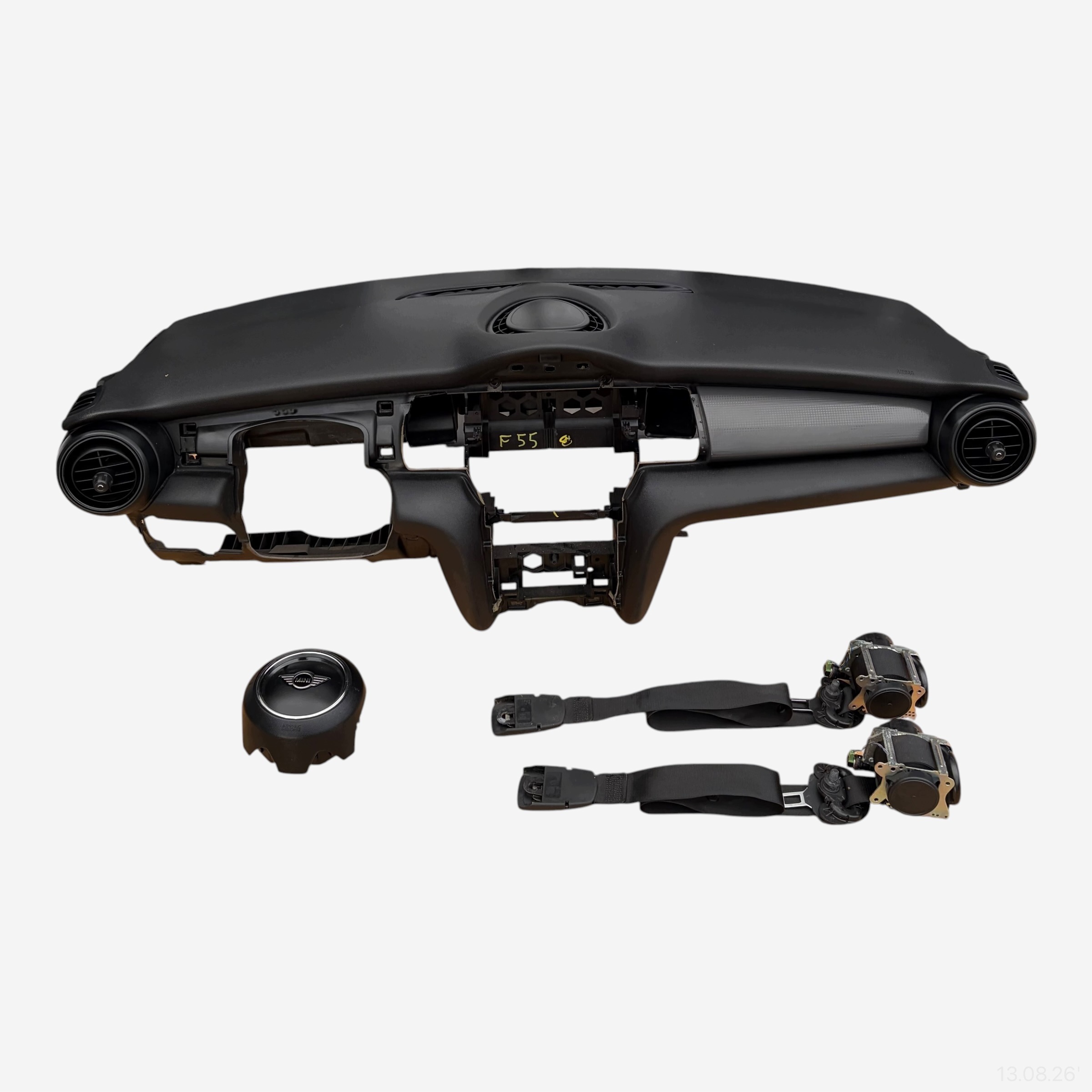 dashboard complete airbag console tension belts cockpit MINI COOPER F55 2019 ROK