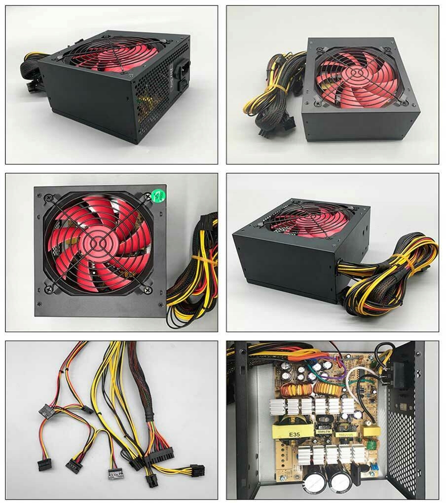 ZASILACZ ATX 500W SATA 3xSATA 2xMOLEX 20+4 PIN Model ATX500W