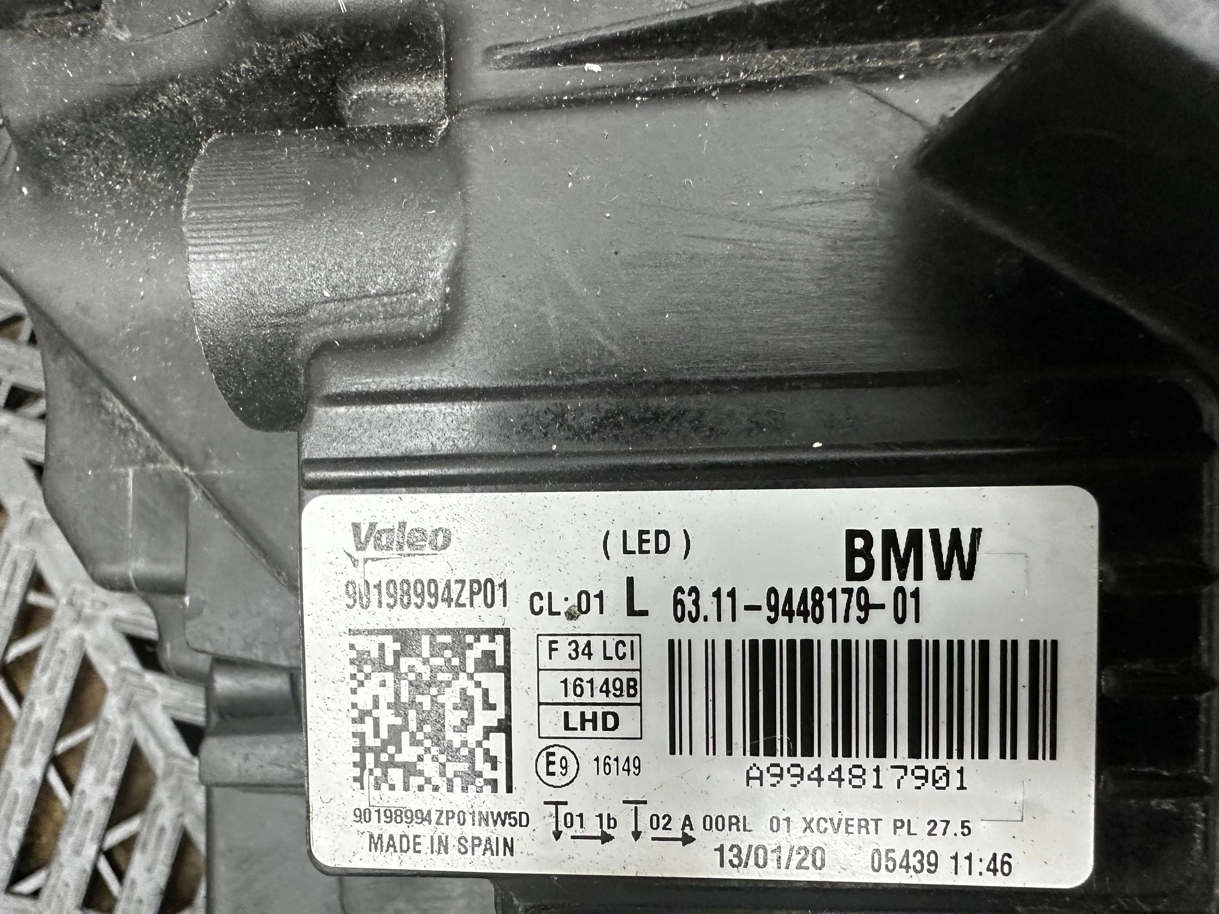 light front side left BMW 3 GT F34 9448179