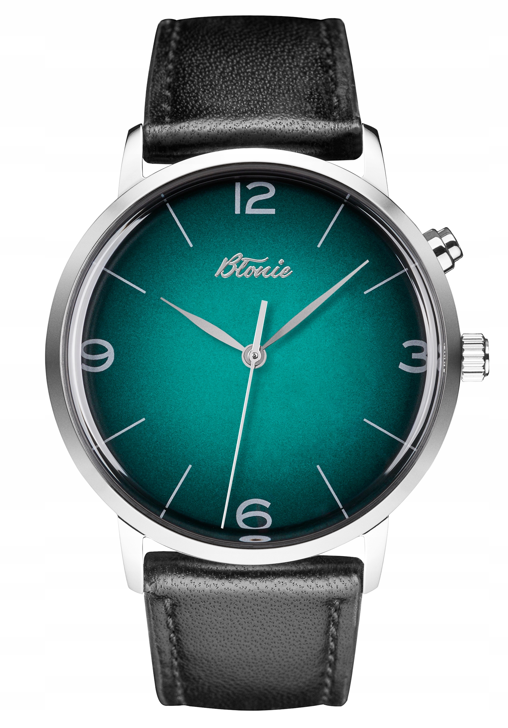 Nový Originální Pánské hodinky Błonie Elektro Wolt tyrkysové na řemínku