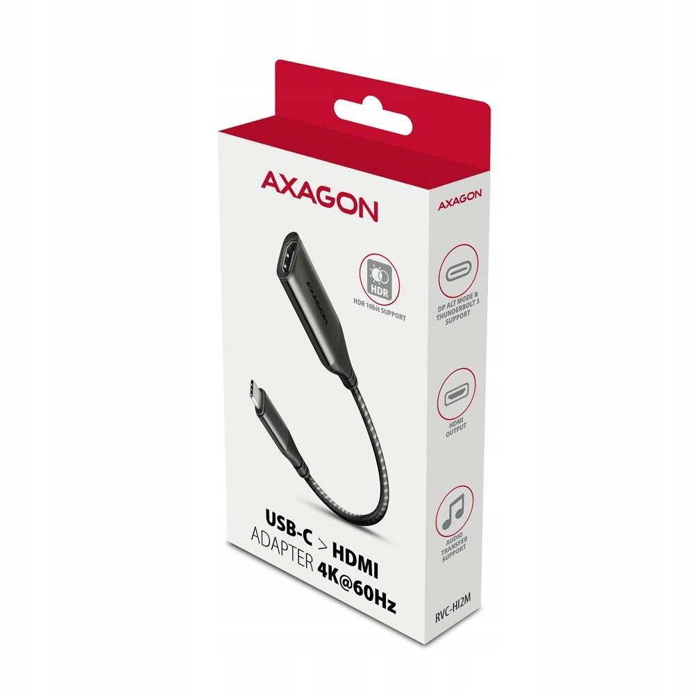 Adapter Axagon RVC-HI2M USB-C - HDMI 2.0 4K/60Hz